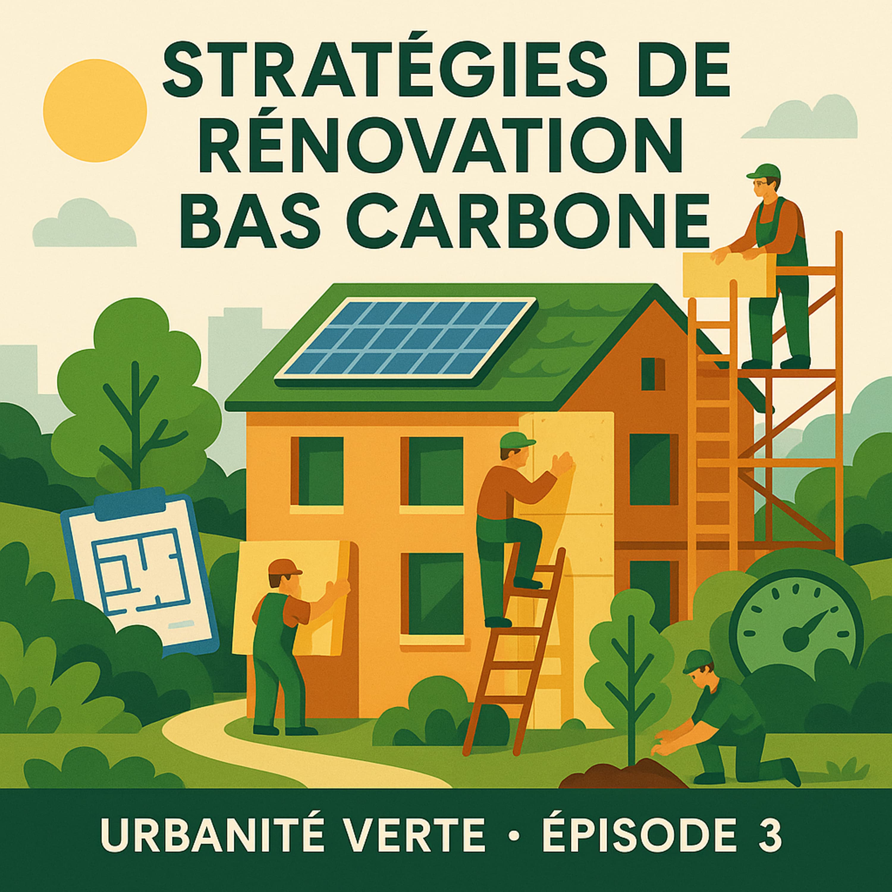 Pochette de l'épisode 03 : Stratégies de rénovation bas carbone