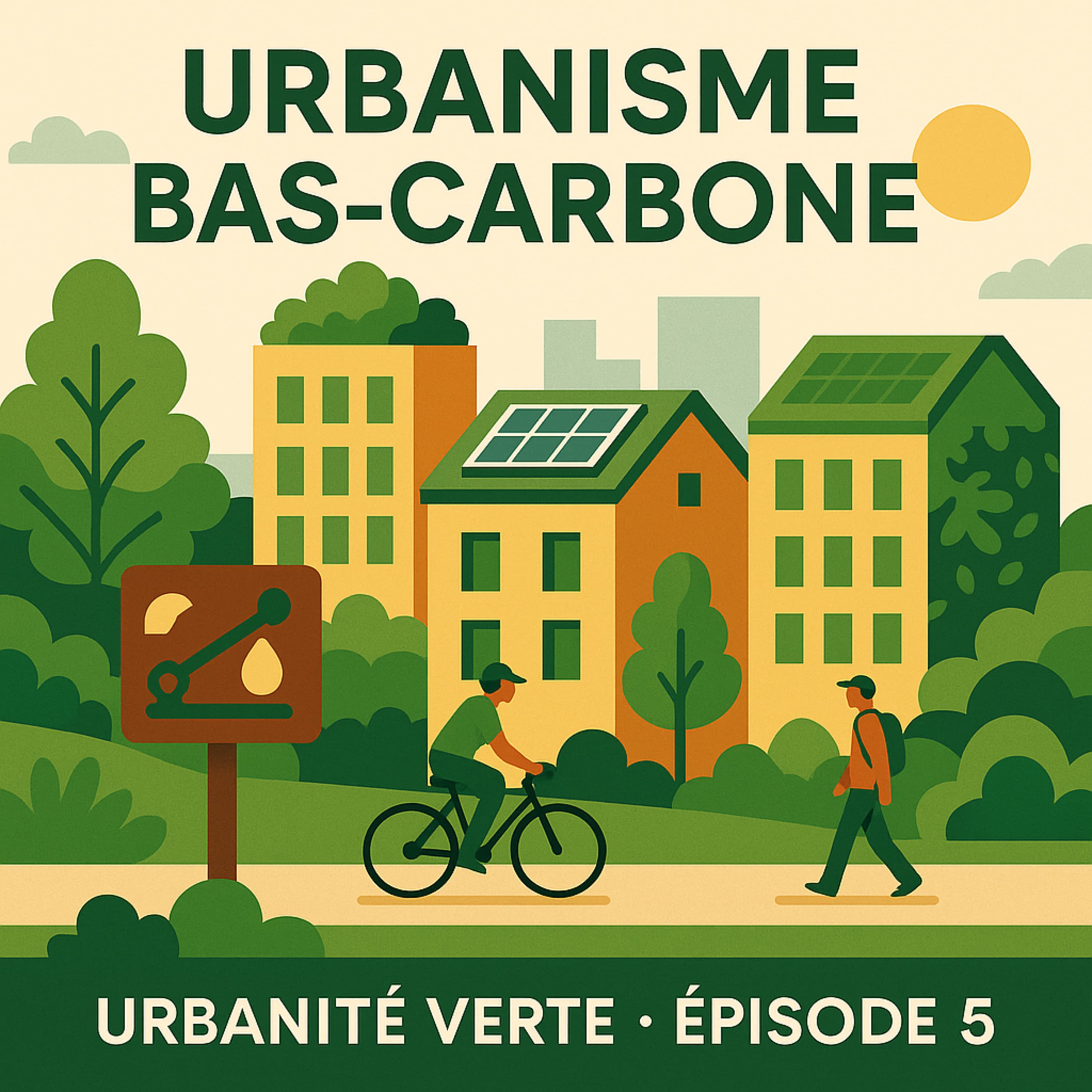 Pochette de l'épisode 05 : Urbanisme bas-carbone : leviers et retours d’expérience