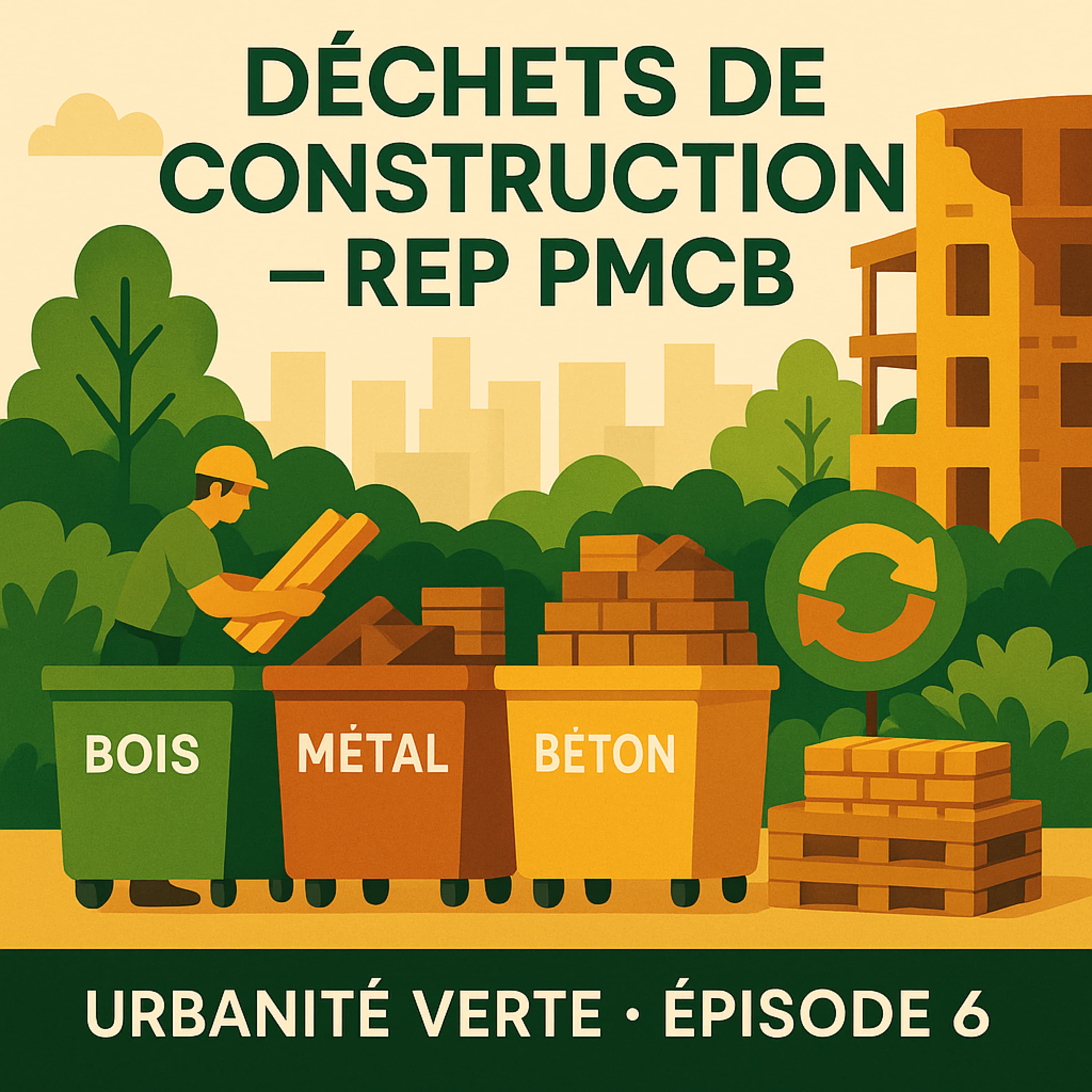 Pochette de l'épisode 06 : La REP PMCB et la gestion des déchets du BTP